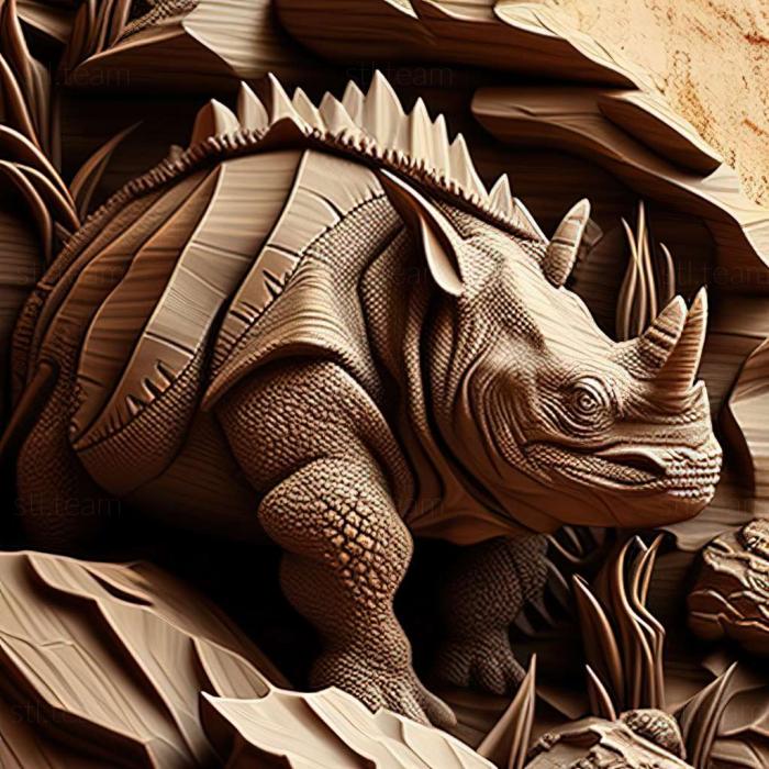 3D модель Rhinochelys (STL)